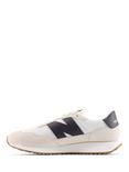 New Balance 237 Logo Suede Trainers, Off White/Black