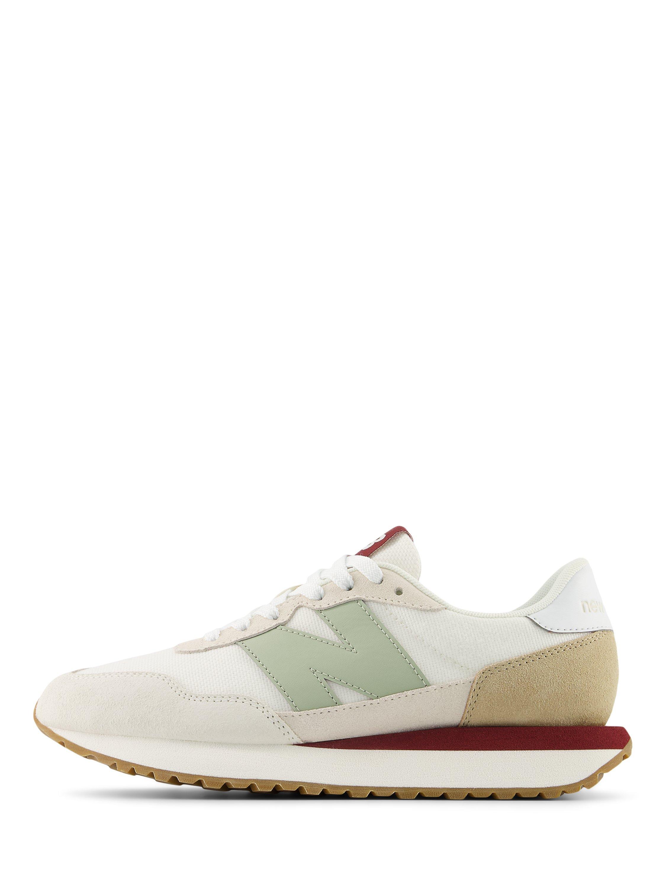 Product image 2 of 6, which shows New Balance 237 Suede Mesh Trainers, Off White/Multi, 4