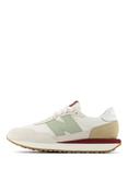 New Balance 237 Suede Mesh Trainers, Off White/Multi