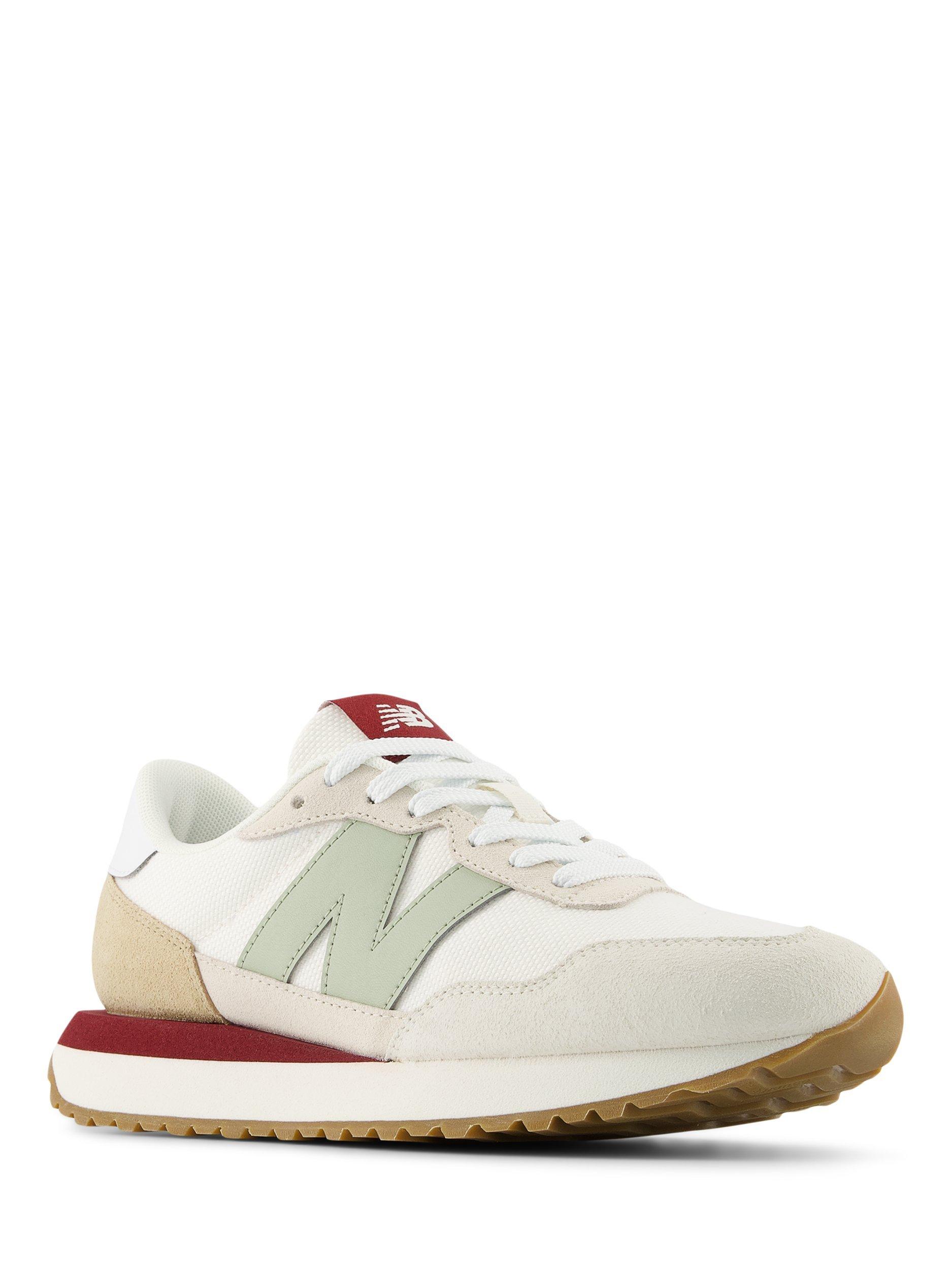 Product image 5 of 6, which shows New Balance 237 Suede Mesh Trainers, Off White/Multi, 4