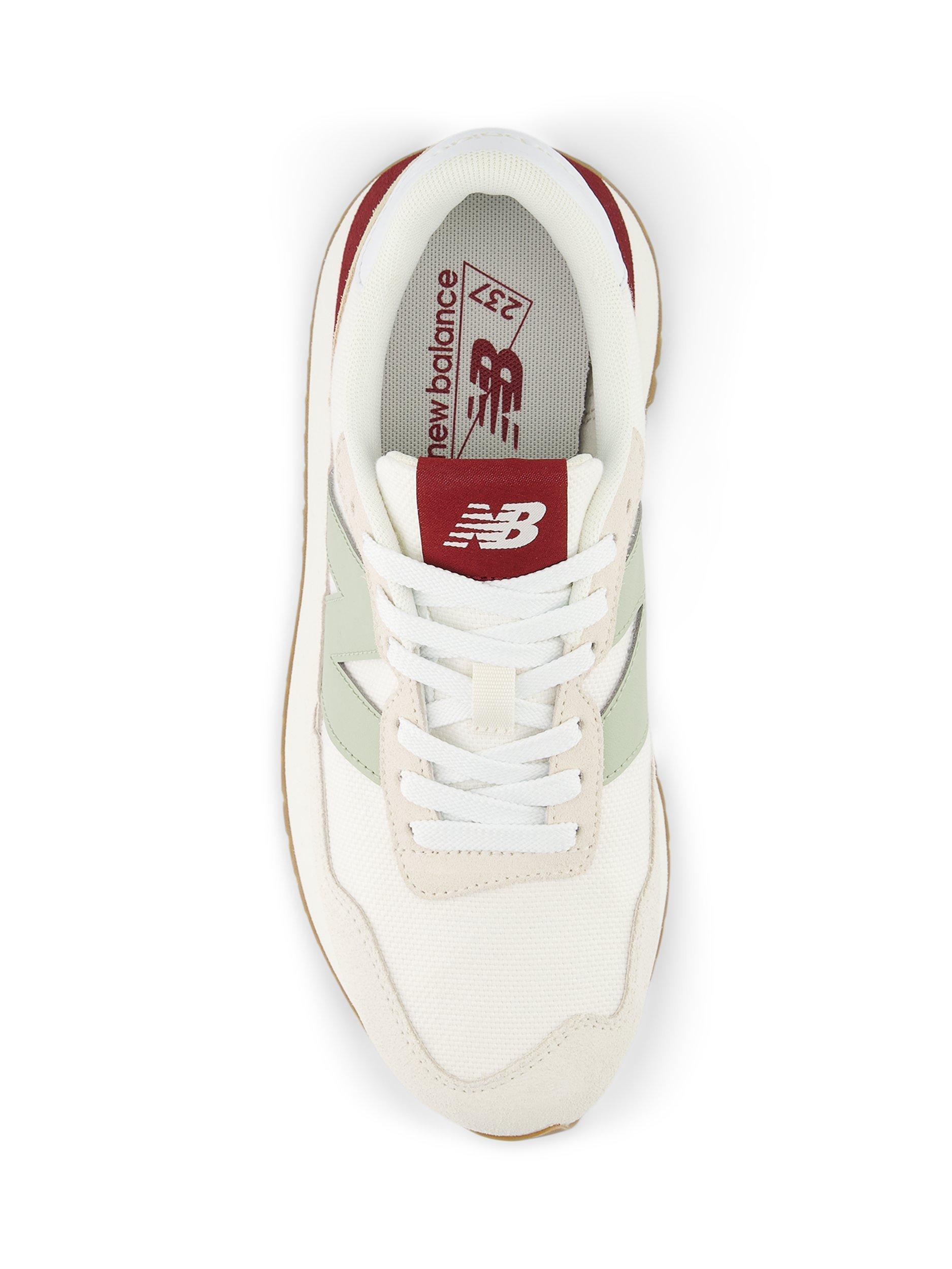 Product image 6 of 6, which shows New Balance 237 Suede Mesh Trainers, Off White/Multi, 4