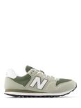 New Balance 500 Lace Up Trainers, Green/White