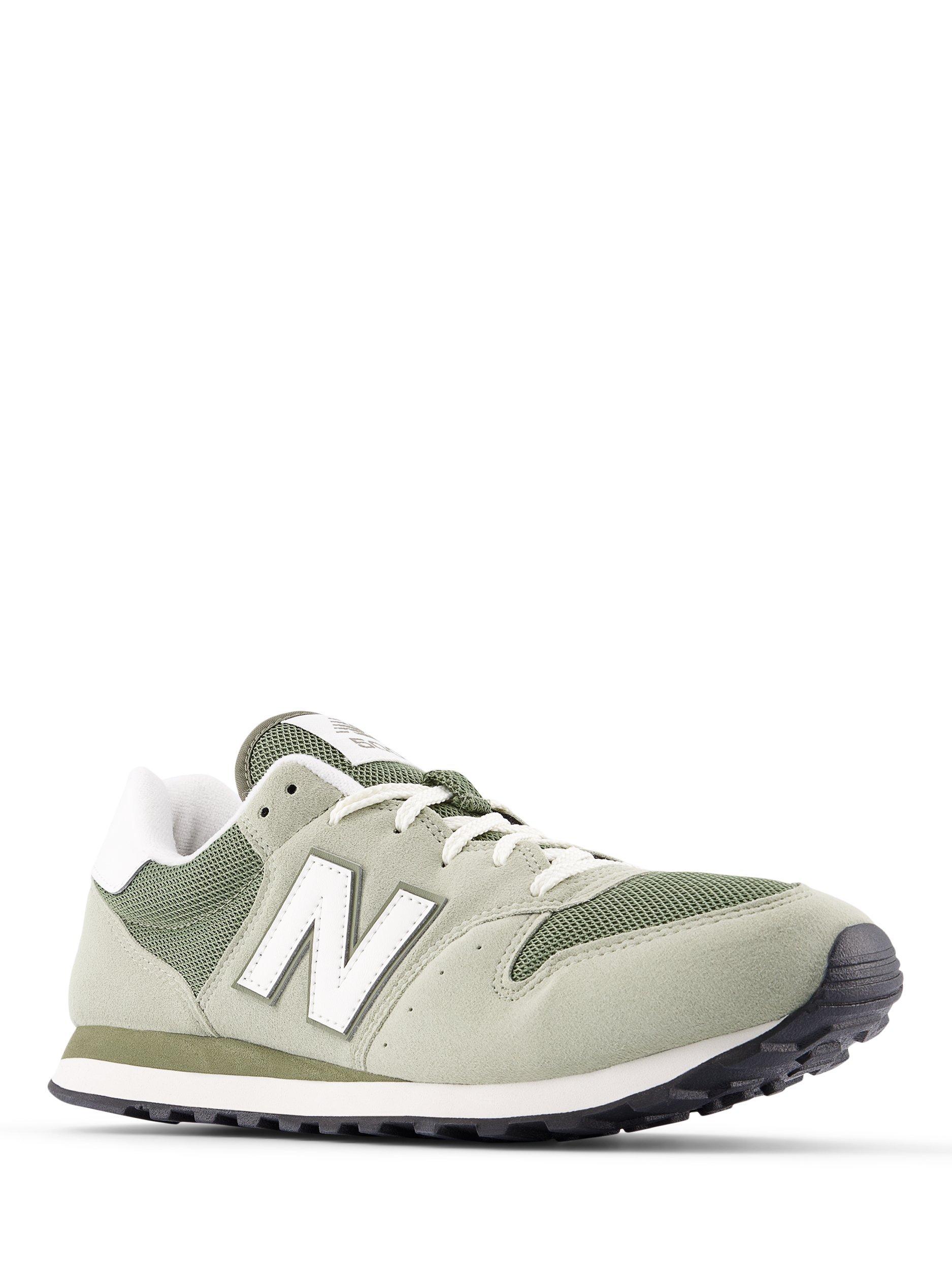Product image 4 of 5, which shows New Balance 500 Lace Up Trainers, Green/White, 4