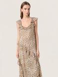 Soaked In Luxury SLAnaya Sleeveless Leopard Print Maxi Dress