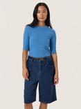 Soaked In Luxury Spina Ribbed Crew Neck Jumper