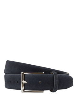 Hackett London Suede Belt, Navy