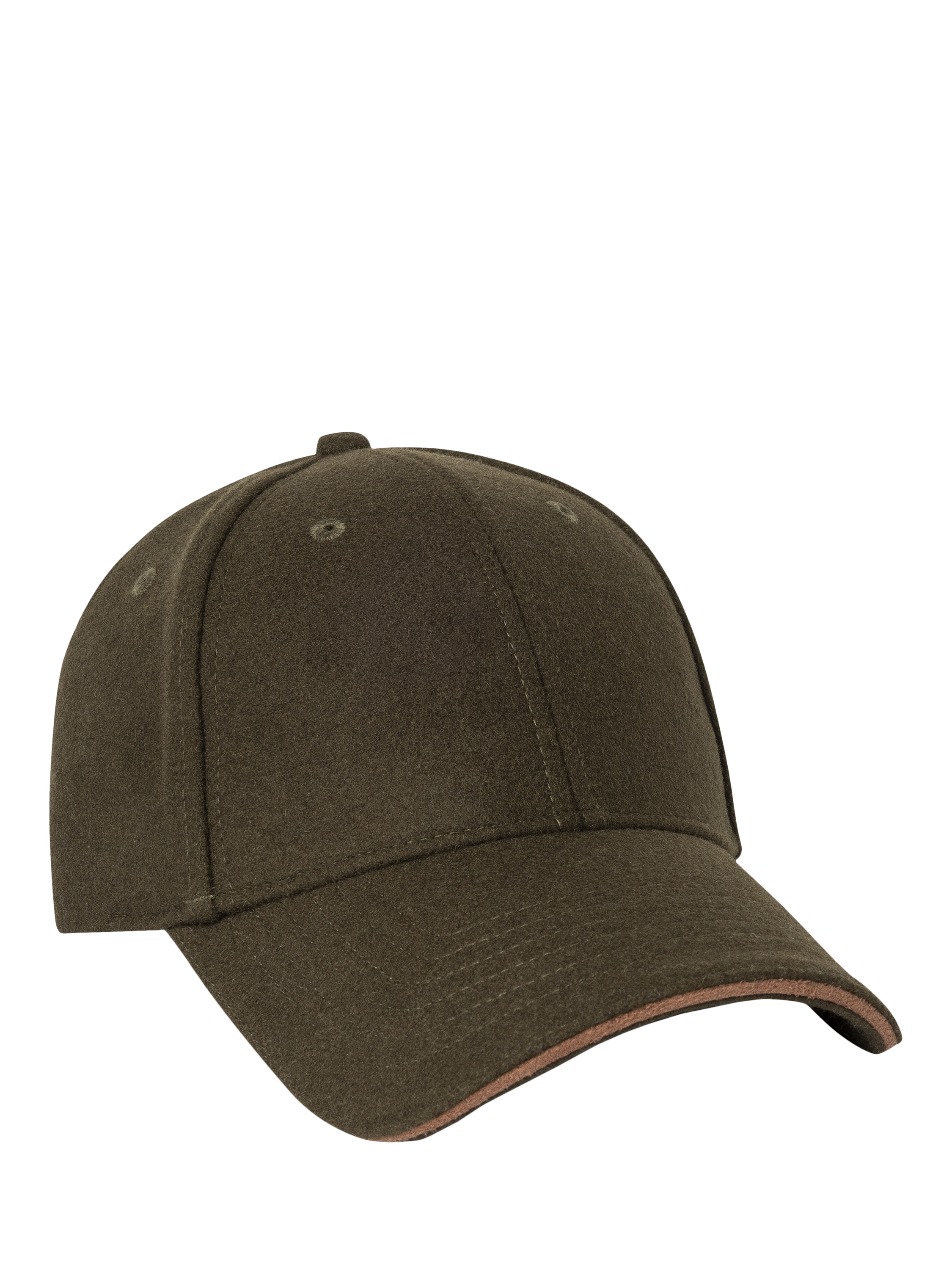 Product image 1 of 4, which shows Hackett London Flannel Baseball Cap, Cargo Green, One Size