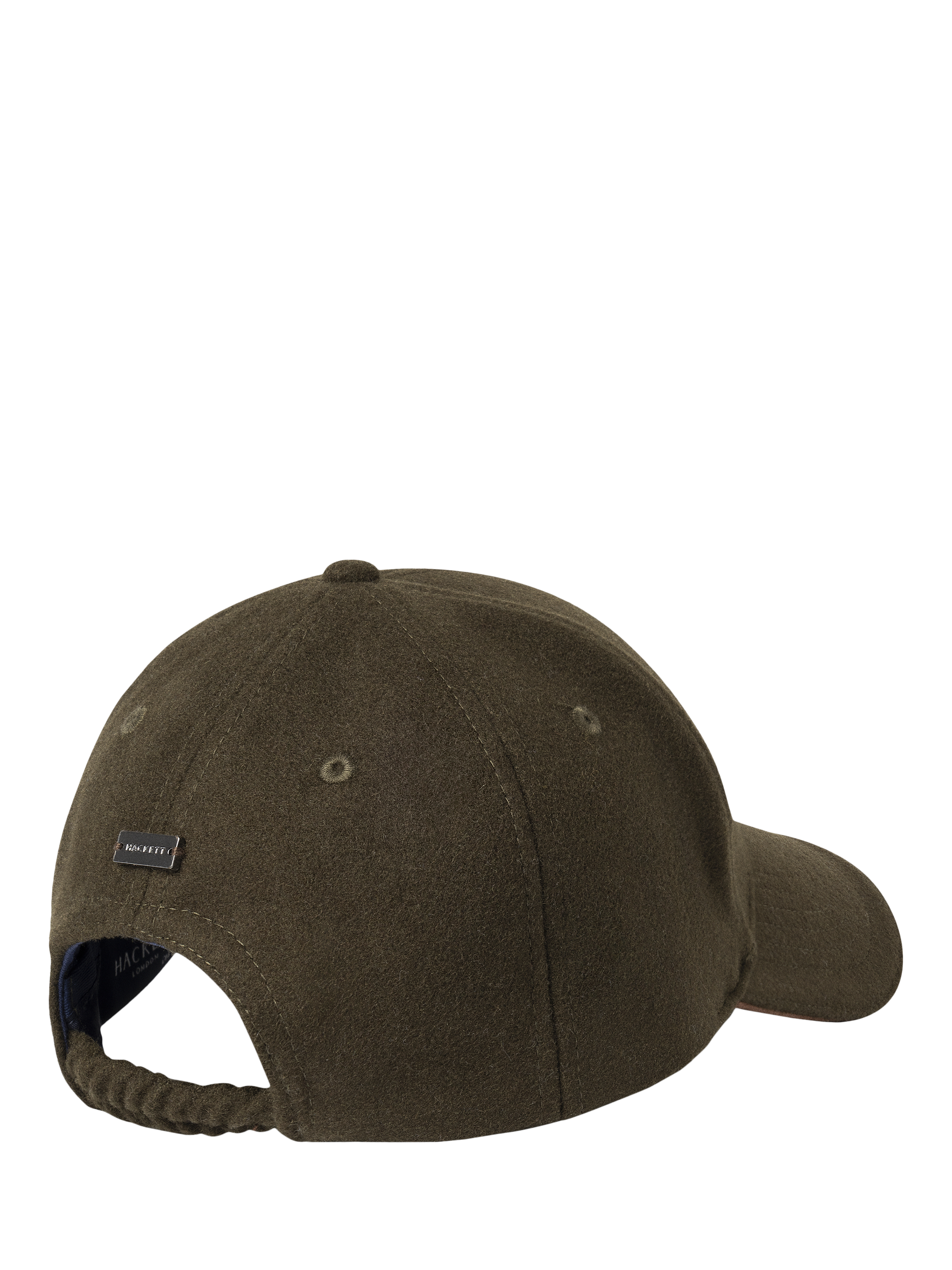 Product image 2 of 4, which shows Hackett London Flannel Baseball Cap, Cargo Green, One Size