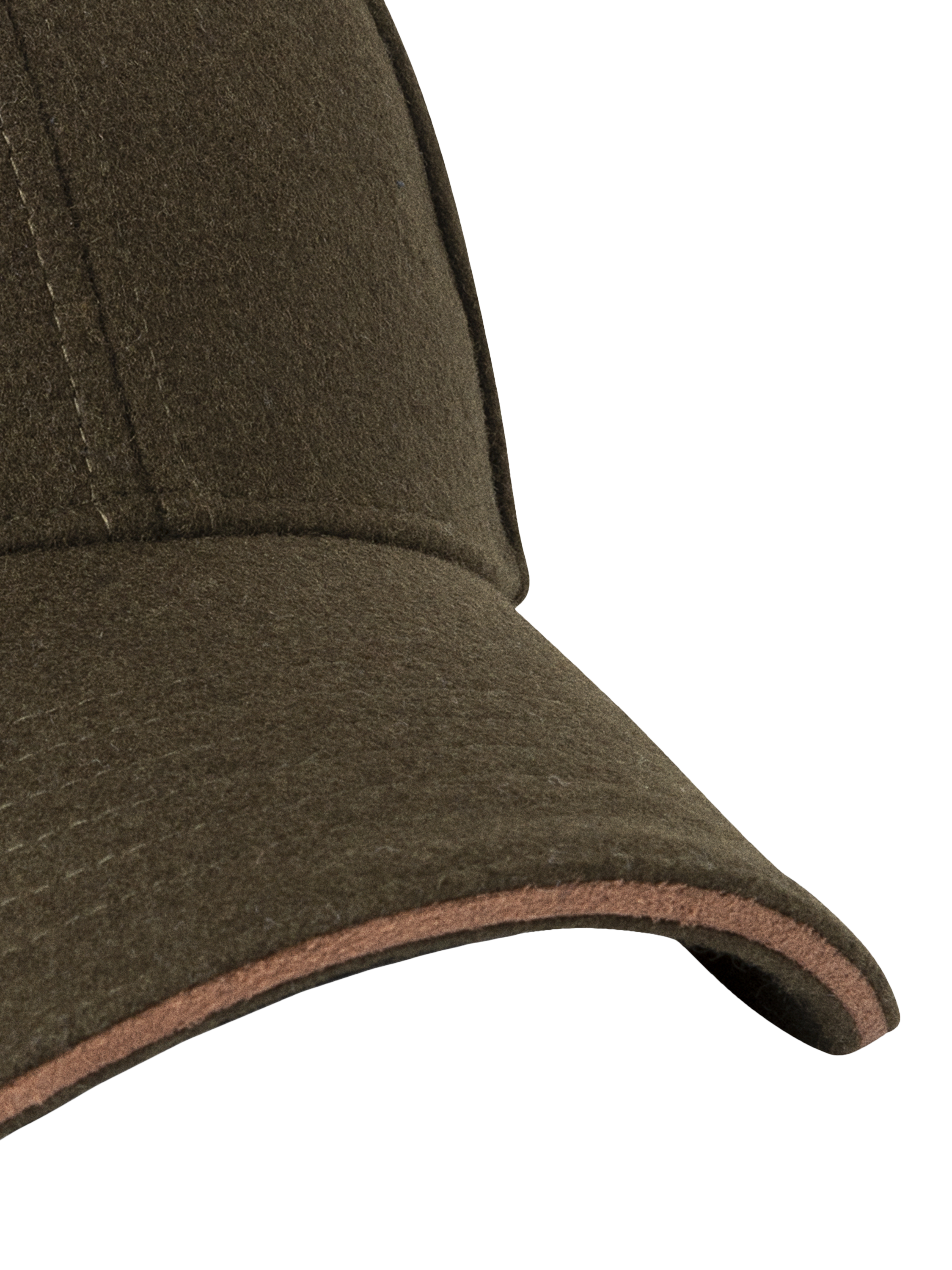 Product image 4 of 4, which shows Hackett London Flannel Baseball Cap, Cargo Green, One Size