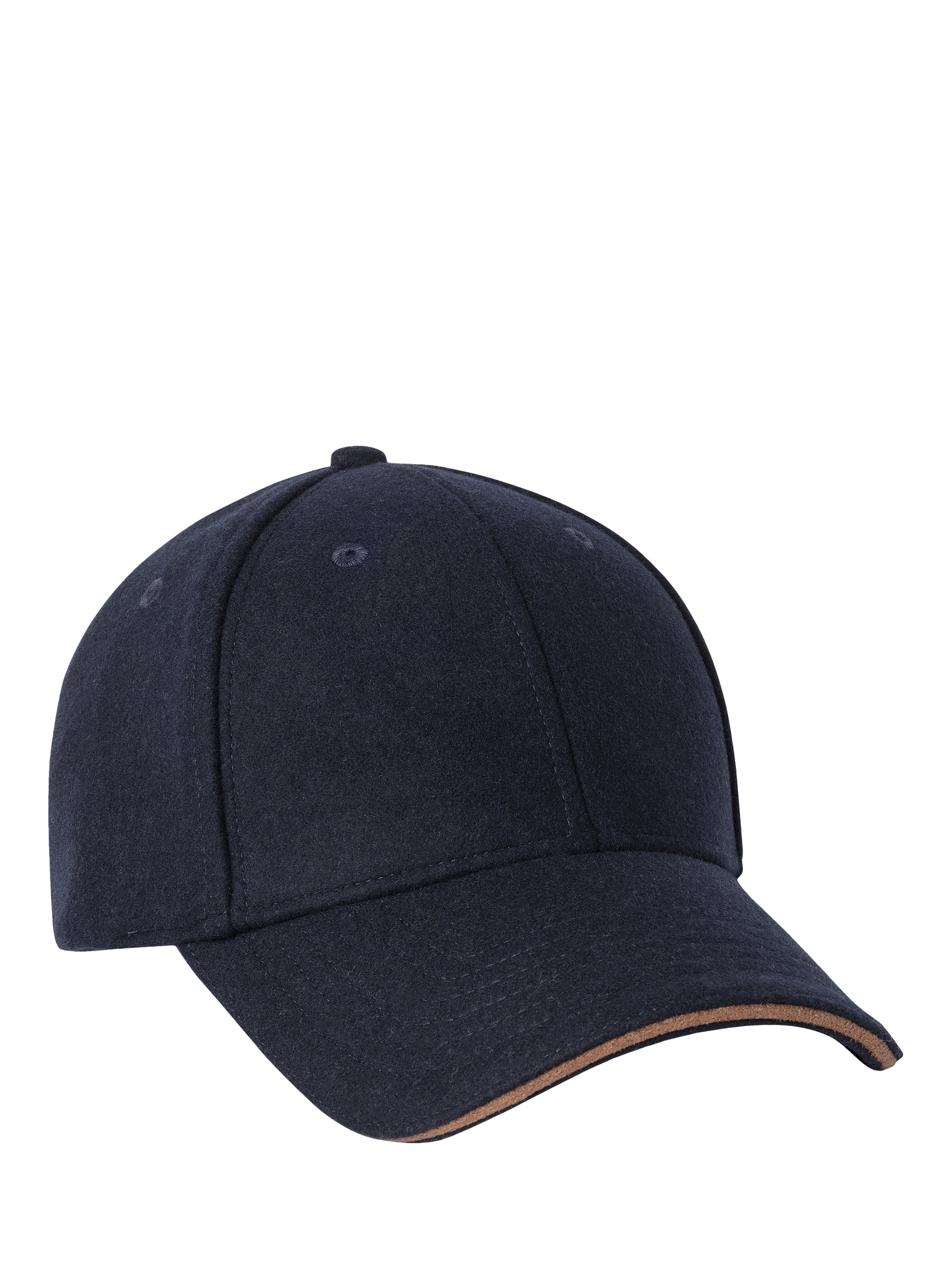 Product image 1 of 4, which shows Hackett London Flannel Baseball Cap, Navy, One Size