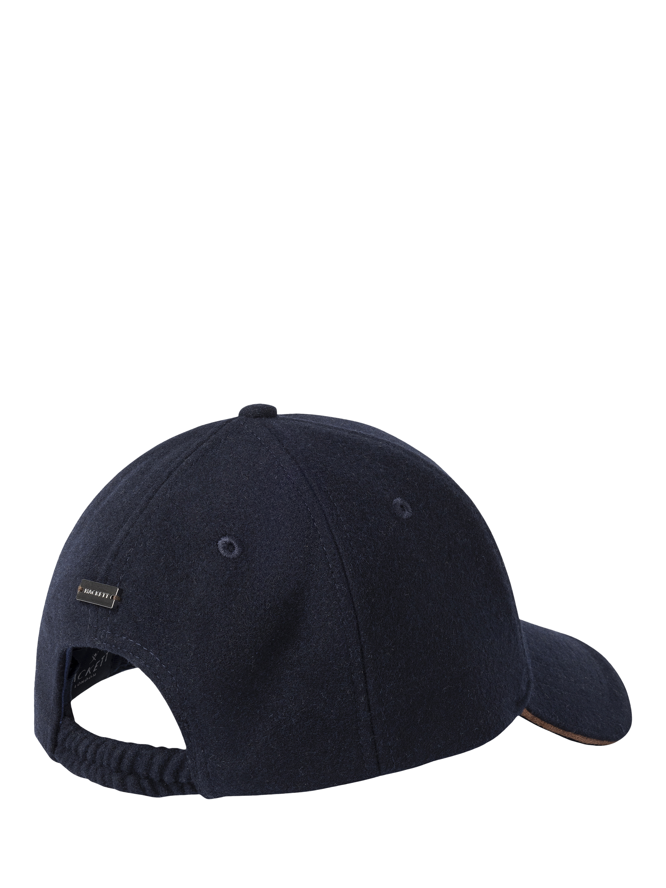 Product image 2 of 4, which shows Hackett London Flannel Baseball Cap, Navy, One Size