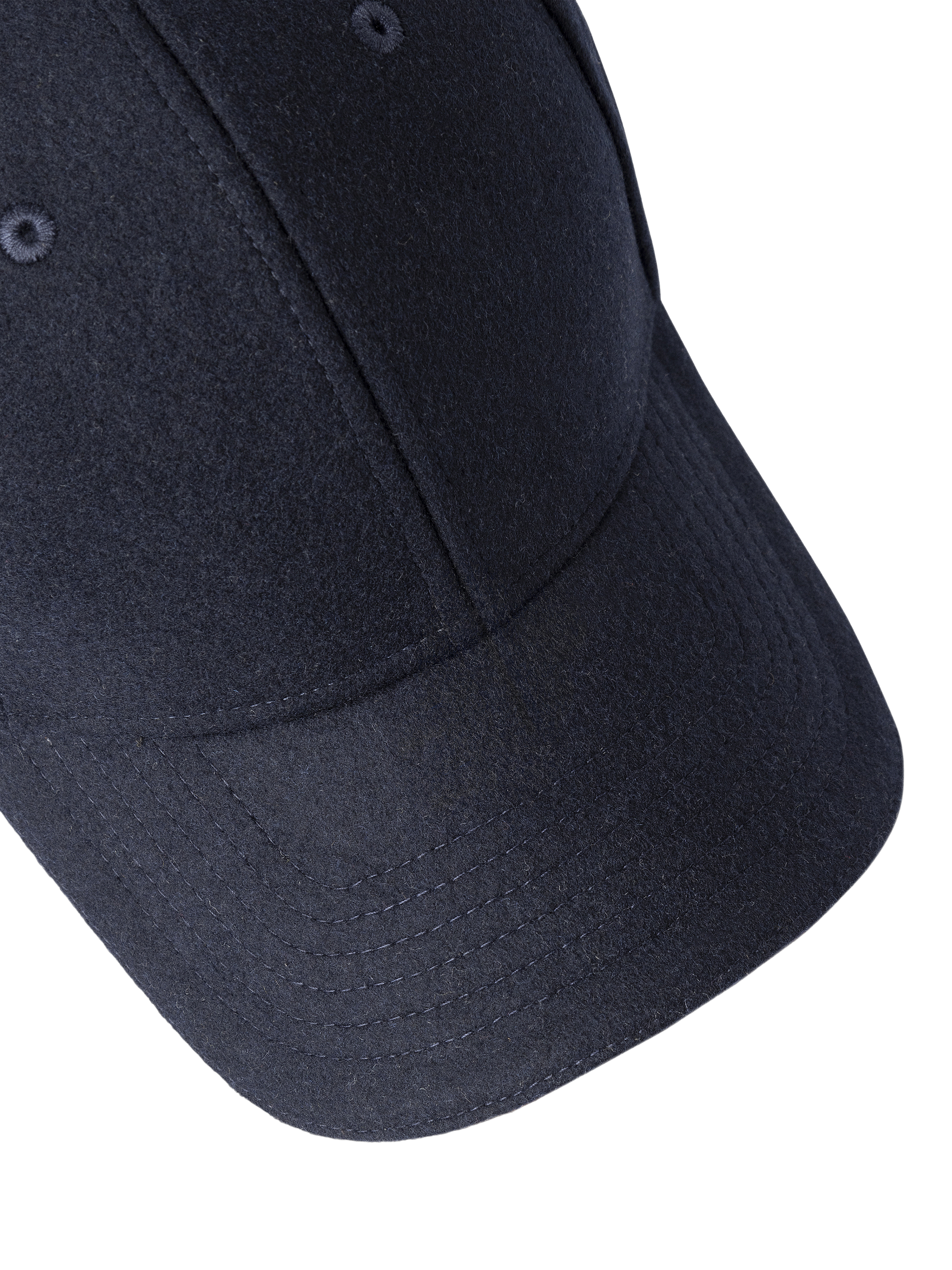 Product image 3 of 4, which shows Hackett London Flannel Baseball Cap, Navy, One Size
