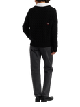 Chinti & Parker Snoopy Hearts Wool Rich Cable Knit Cardigan