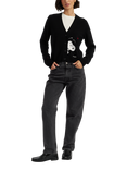 Chinti & Parker Snoopy Peek Wool Rich Cardigan