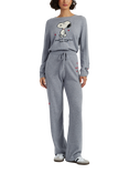 Chinti & Parker Snoopy Hearts Wool Rich Joggers, Grey Marl