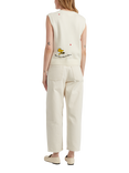 Chinti & Parker Snoopy Anniversary Wool Rich Tank Top, Cream