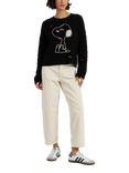 Chinti & Parker Snoopy Heart Wool Rich Cable Knit Jumper