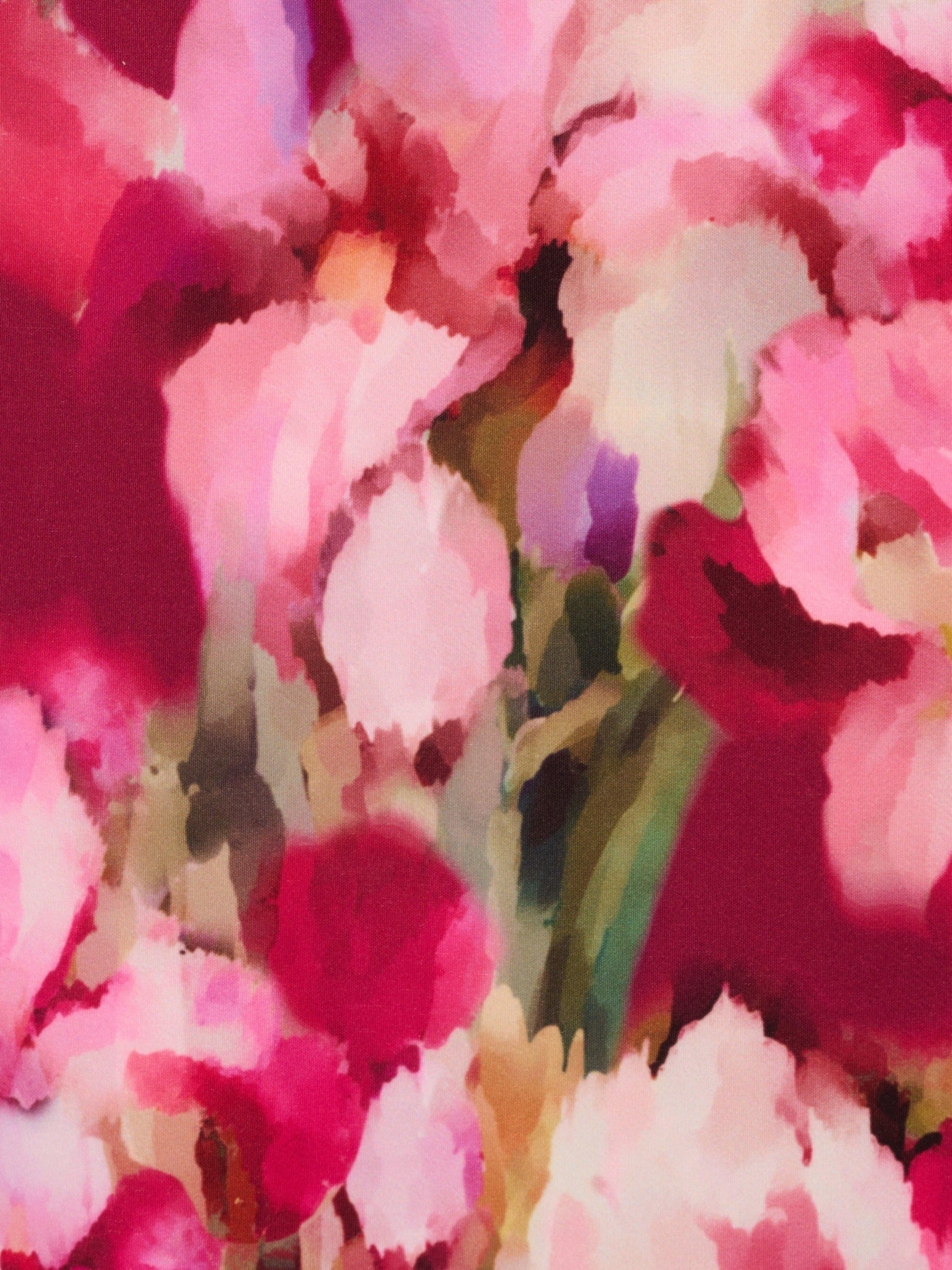 Product image 7 of 7, which shows Adrianna Papell Floral Tie Front Dress, Berry/Multi, 6