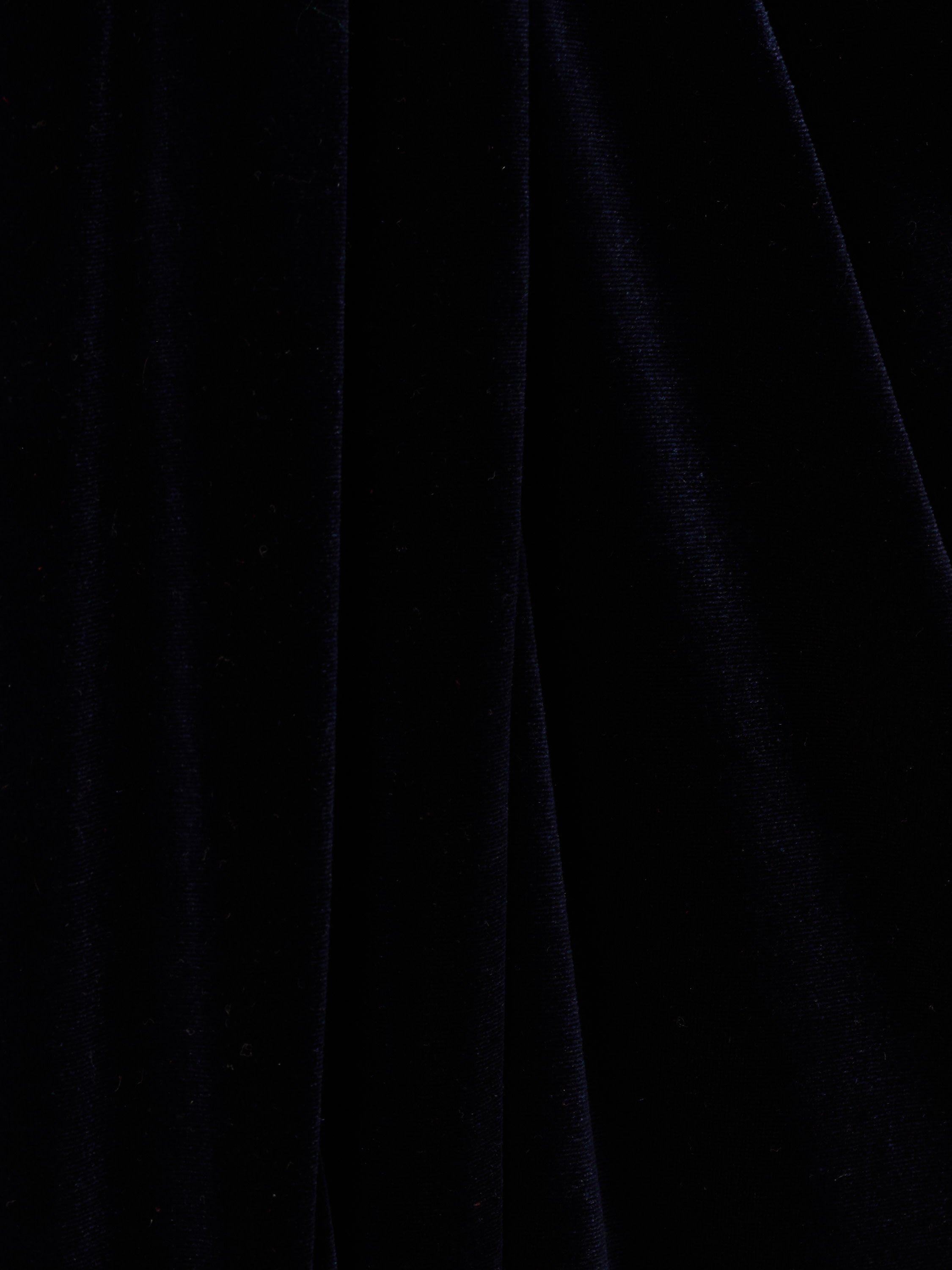 Product image 6 of 6, which shows Adrianna Papell Draped Velvet Halterneck Dress, Midnight, 6