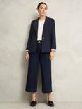 Hobbs Gianna Single Button Jacket, Navy
