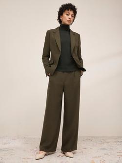 Hobbs Neava Asymmetric Tailored Jacket, Yew Green, Yew Green