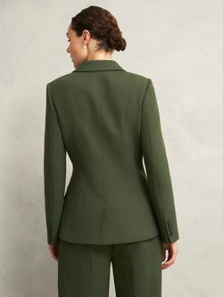 Hobbs Neava Asymmetric Tailored Jacket, Yew Green - view 2, Yew Green