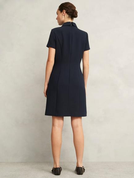 Hobbs Nadiya Shift Mini Dress, Navy - view 2, Navy