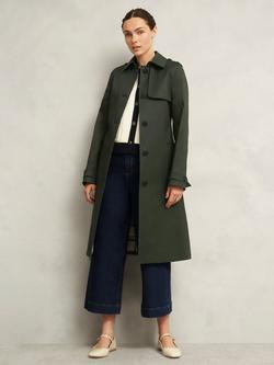Hobbs Hallie Shower Resistant Trench Coat, Woodland Green, Woodland Green
