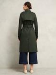 Hobbs Hallie Shower Resistant Trench Coat, Woodland Green