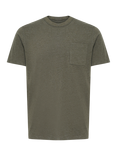 Casual Friday Jasper Cotton Regular Fit Short Sleeve T-Shirt, Winter Moss Melange