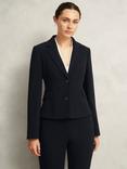 Hobbs Petite Rae Crepe Blazer, Black
