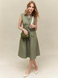 Hobbs Berwick Leather Crossbody Bag, Chive Green