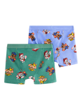 Lindex Kids' Cotton Paw Patrol Boxer Shorts Set, Light Blue