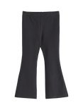 Lindex Kids' Brushed Cotton Flared Leggings, Black