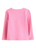 Lindex Kids' Cotton Long Sleeved Sequin Rainbow Top, Pink
