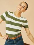 Yumi Stripe Knit Top