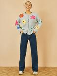 Yumi High Waist Wide Leg Jeans, Blue