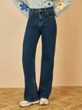 Yumi High Waist Wide Leg Jeans, Blue