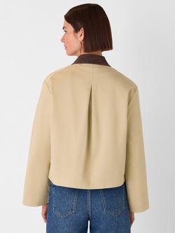 Whistles Corduroy Collar Barn Jacket, Neutral - view 2, Neutral