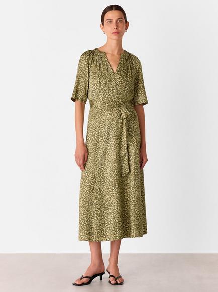 whistles python print midi dress Python Print Midi Dress |