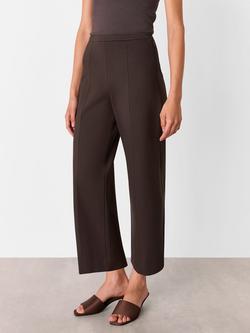 Whistles Camilla Wide Leg Trousers, Brown, Brown