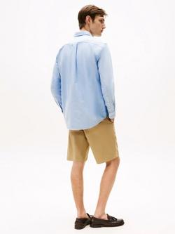 Tommy Hilfiger Solid Cotton Regular Fit Heritage Oxford Shirt, Light Blue, XS - view 2, 