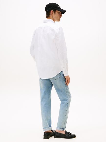 Tommy Hilfiger Solid Heritage Oxford Cotton Shirt, Opthic White - view 2, Opthic White