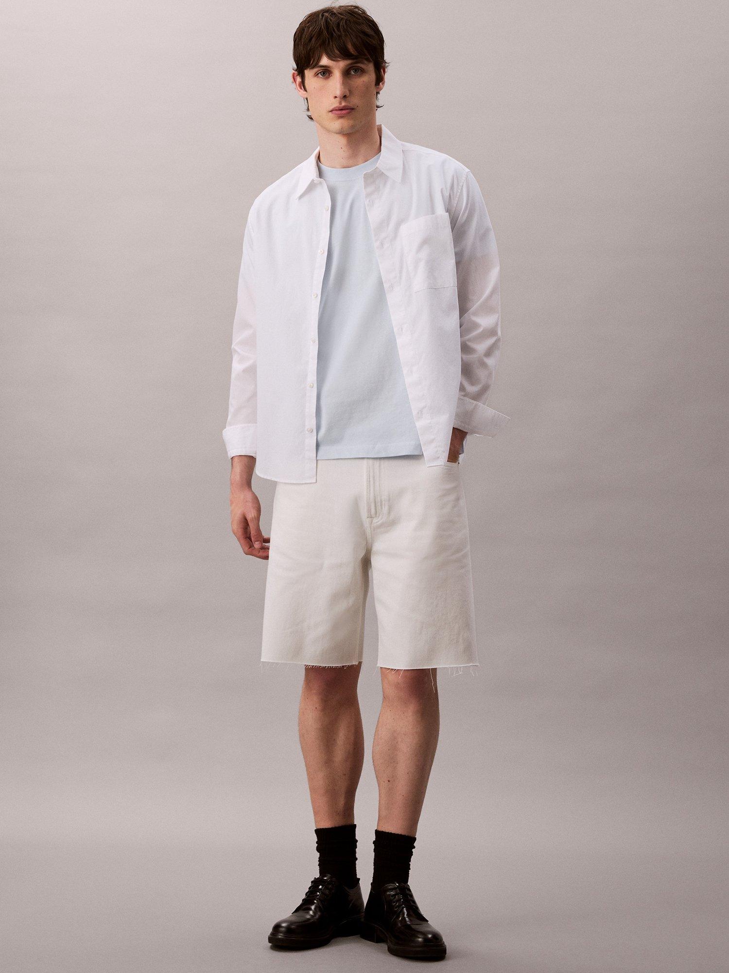 Product image 3 of 5, which shows Calvin Klein Cotton Monogram Short Sleeve Crew Neck T-Shirt, Plein Air, XS