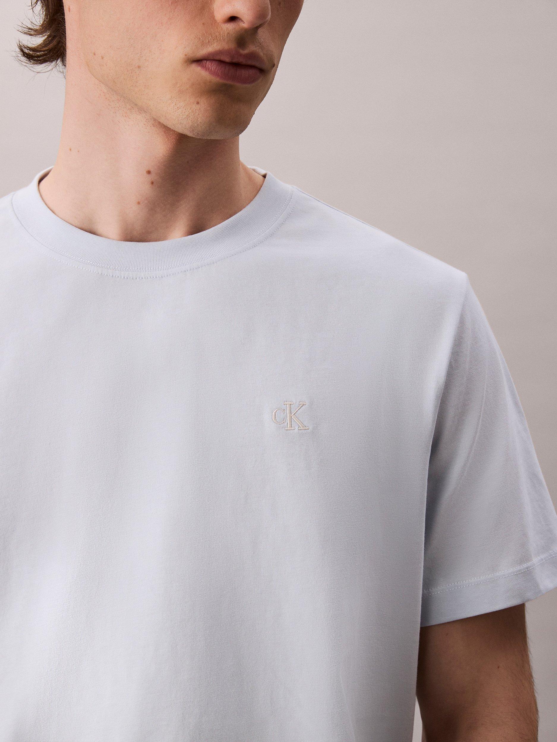 Product image 5 of 5, which shows Calvin Klein Cotton Monogram Short Sleeve Crew Neck T-Shirt, Plein Air, XS