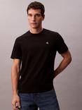 Calvin Klein Cotton Regular Fit Short Sleeve Monogram Logo T-Shirt, Black