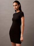 Calvin Klein Contour Jersey T-Shirt Dress, Black