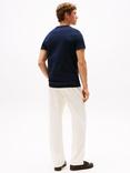 Tommy Hilfiger Cotton Slim Fit Tipped Logo T-Shirt, Desert Sky