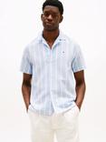 Tommy Hilfiger Stripe Cotton Linen Blend Shirt
