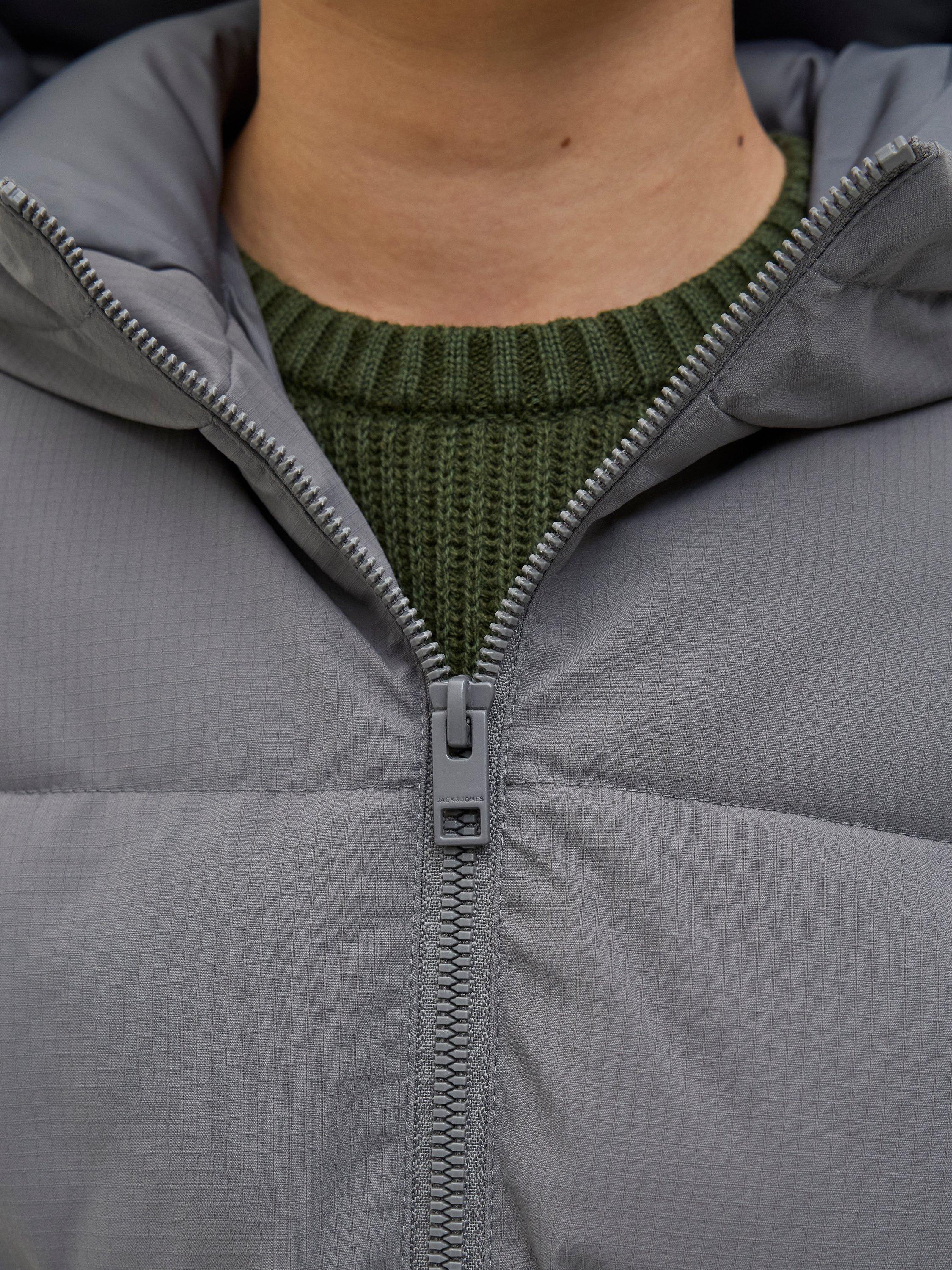 Product image 5 of 7, which shows Jack & Jones Kids' Global Hooded Puffer Jacket, Castlerock, 10 years
